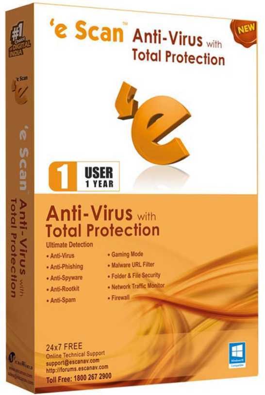 eScan Antivirus 1 PC 3 Years