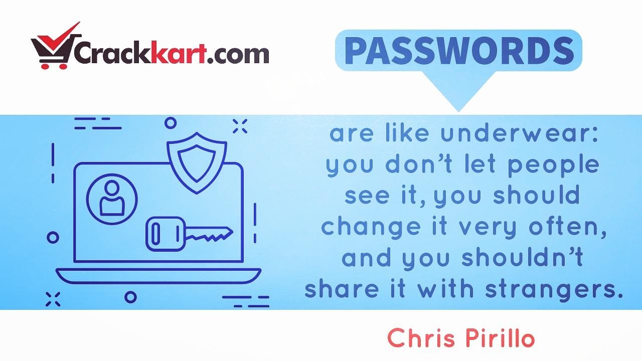 Passwords are like Underwear!