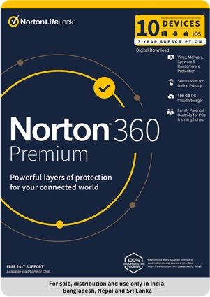 Norton 360 Premium 10 Users 3 Year