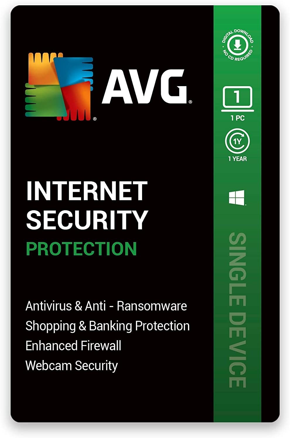  AVG Internet Security 1 PC 1 Year 