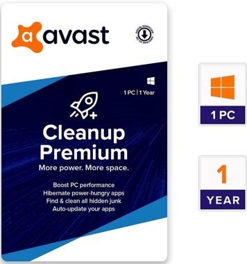  Avast Cleanup 1 PC 1 Year 