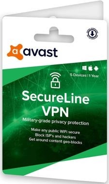 Avast SecureLine VPN 5 Devices 1 Year