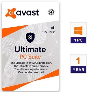 Avast Ultimate PC Suite 1 PC 1 Year 