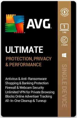  AVG Ultimate 1 PC 3 Years 
