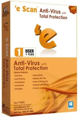  eScan Antivirus 1 PC 1 Year 