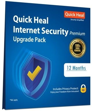  Quick Heal Internet Security 1 PC 1 Year Renewal 