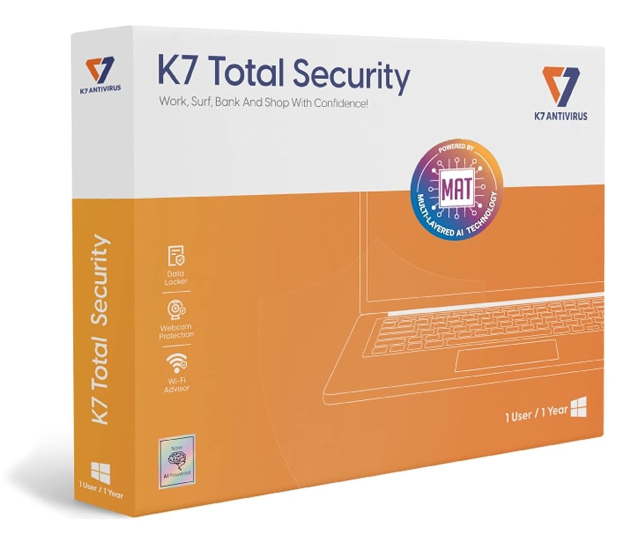 K7 Total Security MAT 1 User 1 Year