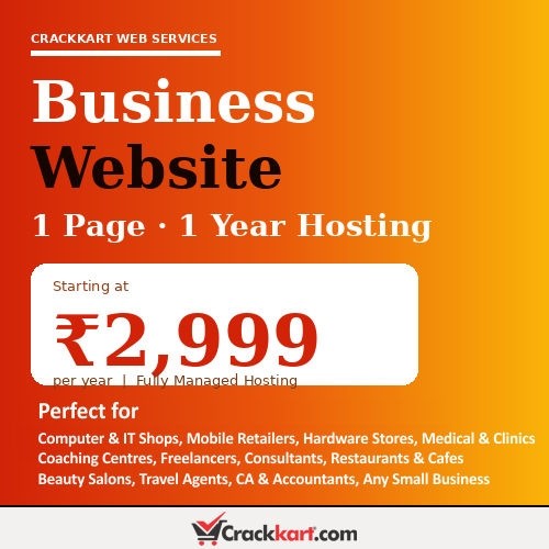Business Website 1 Page 1 Year