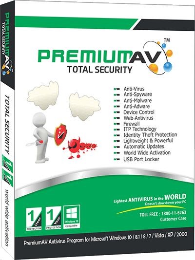  PremiumAV Total Security 1 PC 1 Year 